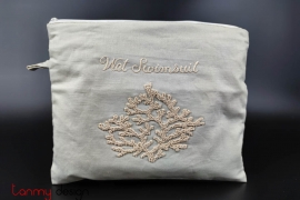 Wet laundry bag with coral embroidery